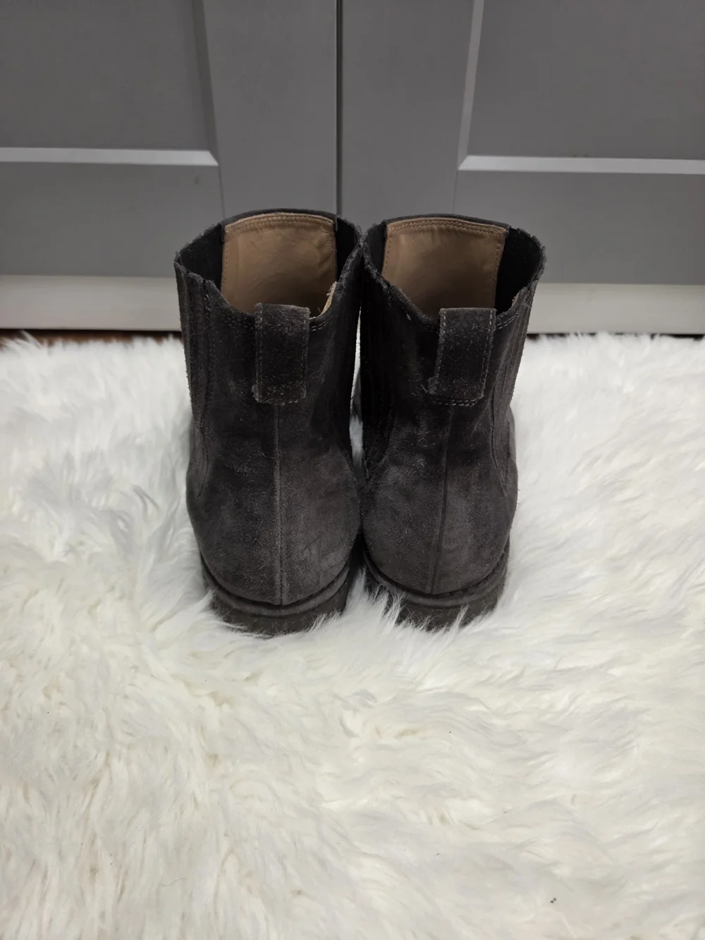 Men's Suede Chelsea Boots - Charcoal